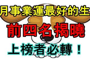 9月事業運最好的生肖，前四名揭曉！上榜者必轉！