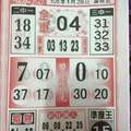 1/29今彩539參考
