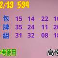 2/13今彩539僅供參考