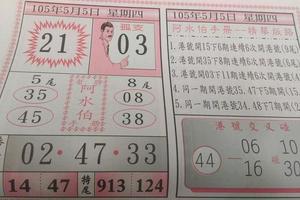 5/5阿水伯手冊-精華版路~六合彩參考看