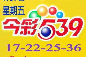 6/3今彩539參考看看