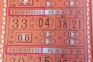 9/17阿水伯手冊~六合彩參考看看