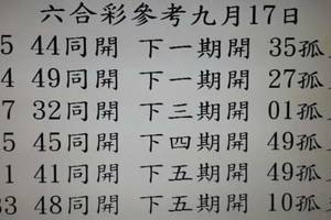9/17六合彩參考看看~祝大家發大財