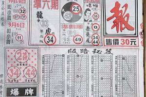 9/17武報~六合彩參考看看