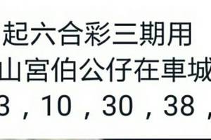 10/2車城福安宮~六合彩參考看看
