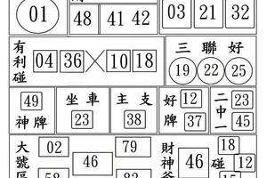 10/9財旺人旺旺~六合彩參考看看