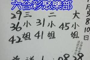 11/8白小姐~六合彩參考看