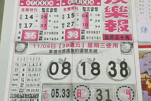 539娛樂彩報+今彩好報+今彩一定準+福報今彩~~~~今彩539供參考看