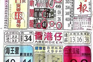 11/24中國新聞報~六合彩參考看