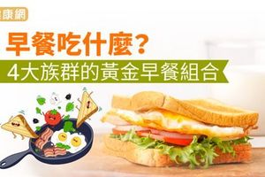 早餐吃什麼？4大族群的黃金早餐組合