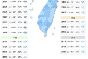 鋒面東北季風影響 北、東部防大雨