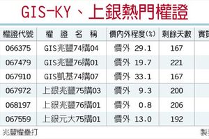 出貨動能強 GIS上銀認購給力