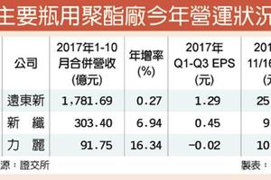 11/17個股產業:  遠東新、新纖、力麗 Q4淡季不淡