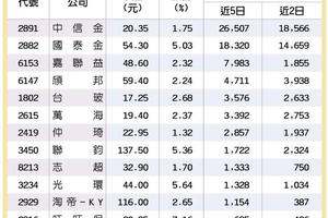 13檔法人堅守股 穩軍心