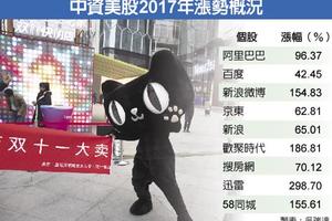 12/31 多檔中資美股 今年漲贏大盤