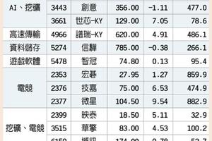 Y世代概念股 資金搶追捧