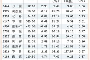 14檔三面突圍 法人出手