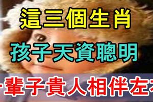 這三個生肖孩子天資聰明，一輩子貴人相伴左右