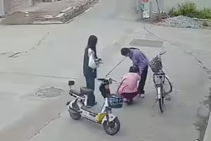 國中妹好心扶摔車老人 婦反提告:賠我100萬 國中妹好心扶摔車老人 婦反提告:賠我100萬