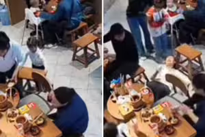 影/3歲女兒悄悄拖離椅子 母親回座坐空重摔成骨折 影/3歲女兒悄悄拖離椅子 母親回座坐空重摔成骨折