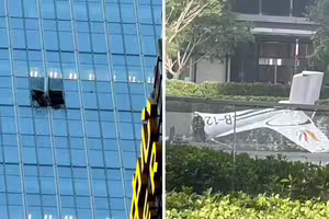 中國出事了！飛機「撞北京第一高樓」　傷亡不明