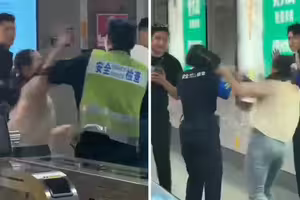 用包包狂毆工作人員　女乘客下場慘了