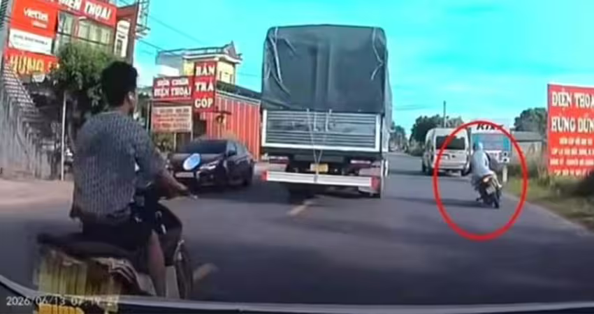 男女鬼切超車失敗　自撞倒地遭後車輾過