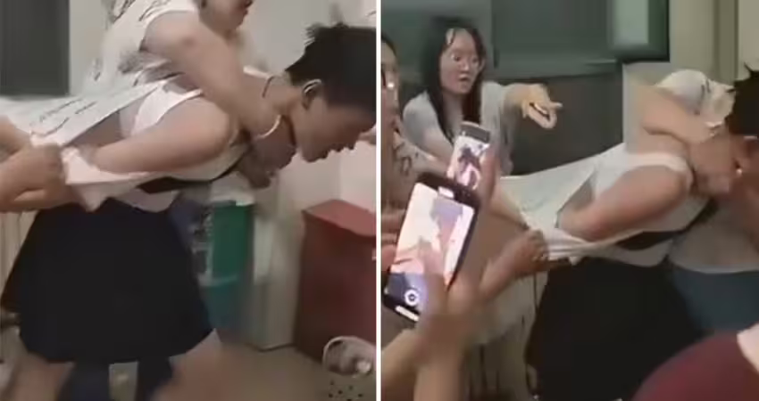 穿女裝混入學校浴室　男子被抓包慘了
