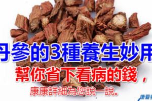 丹參的3種養生妙用，幫你省下看病的錢具體能怎麼用呢，康康詳細為您說一說。