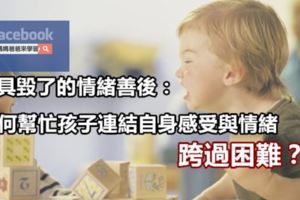 玩具毀了的情緒善後：如何幫忙孩子連結自身感受與情緒，跨過困難？