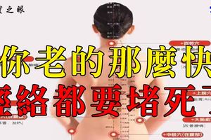 你老的那麼快，經絡都要堵死了