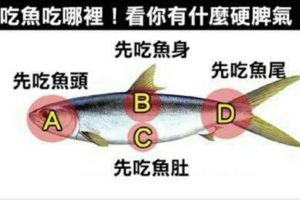 準到沒朋友！【性格測試】：吃魚先吃哪裡？看出你有什麼硬脾氣！