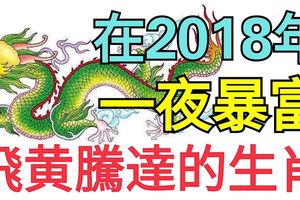 在2018年，這「4大生肖」能夠一夜暴富！飛黃騰達！