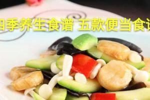 四季養生食譜五款便當食譜