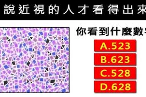 【眼力測驗】聽說近視的人才看的出來