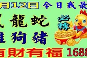 2月12日正月初八,十二屬相運氣(今日我最旺,時來運轉16888)