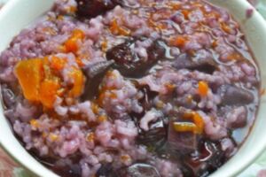 紫薯南瓜糯米飯，香糯可口，色香味俱全！