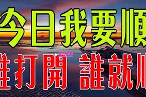 6月6號大順日，誰打開，誰就順