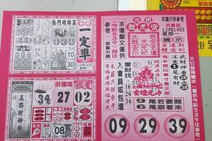 12/19-12/20  今彩一定準-今彩539參考