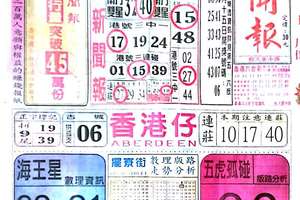 11/17  中國新聞報-六合彩參考