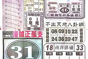 12/29  中國新聞報-六合彩參考