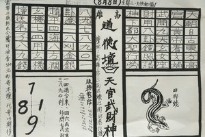 8/5-8/8  道德壇 共3張-六合彩參考