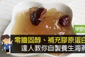 零膽固醇、補充膠原蛋白！達人教你自製養生海燕窩