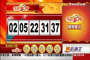 106年7月21日 今彩539開獎號碼  