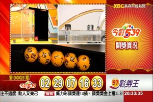 106年10月20日今彩539開獎號碼