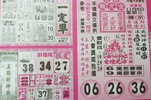 11/8-11/9  今彩一定準-今彩539參考