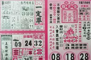 12/13-12/14  今彩一定準-今彩539參考