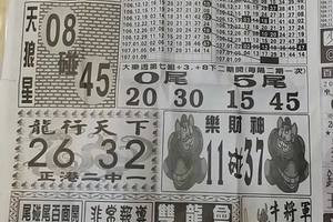 1/9  中國新聞報-大樂透參考